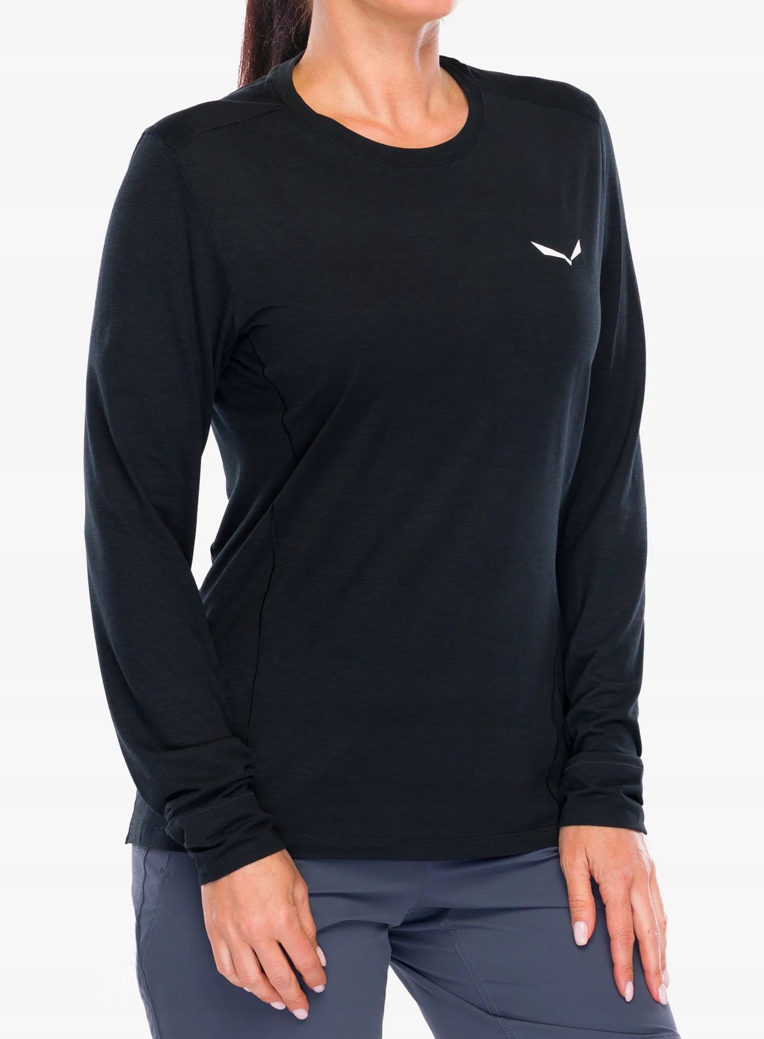 Mikina Salewa Puez Dry Tee black out 34 (xs)