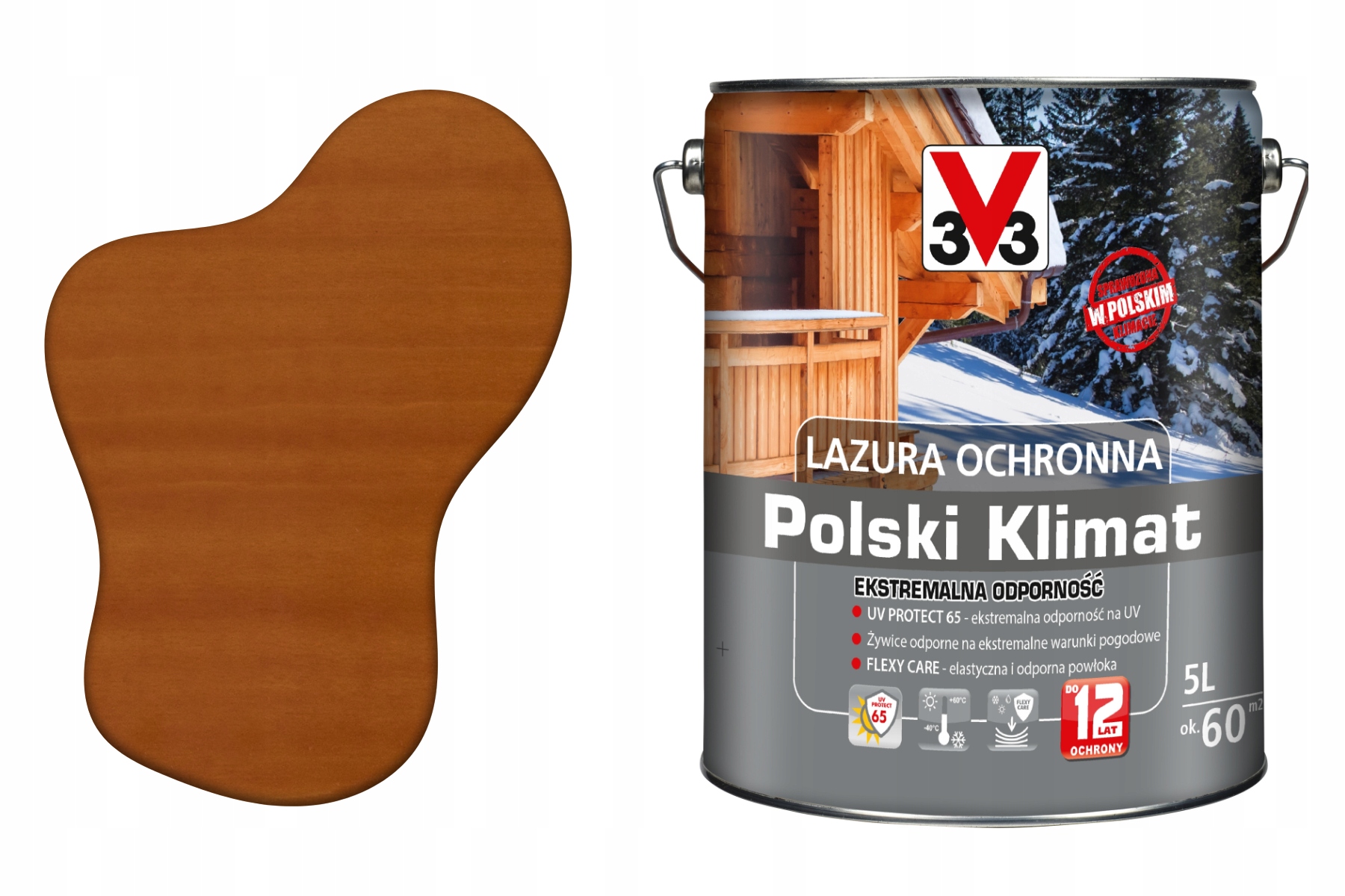 3V3 Výkonný lakerobejca Wiezby Strecha Vodný Impregnát Uv Drevo Extra Eko