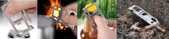 KARTA PRZETRWANIA PRZEŻYCIA SURVIVAL 11 FUNKCJI Wysokość 4.5 cm