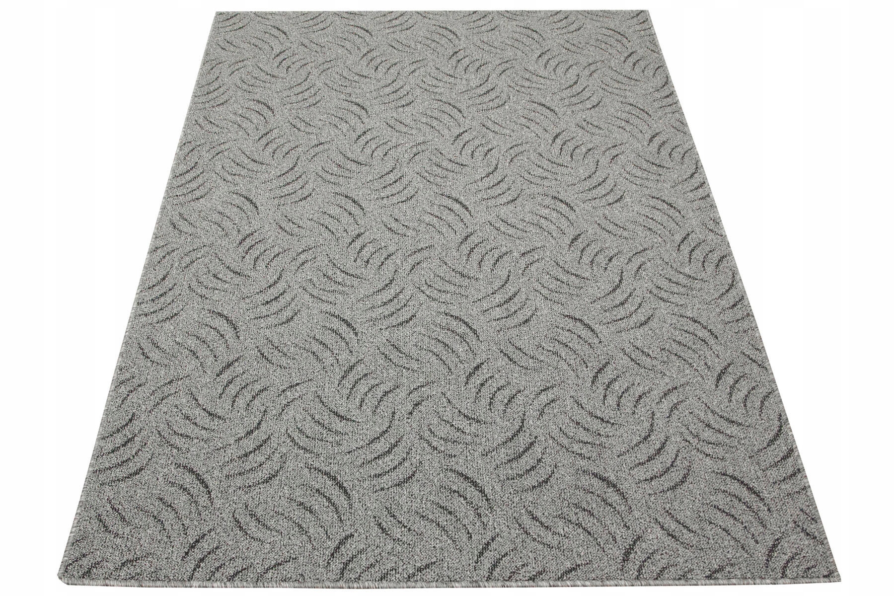 Dywan Pętelkowy Szary Srebrzysty Praktyczny Na Filcu Presto 400x500 cm