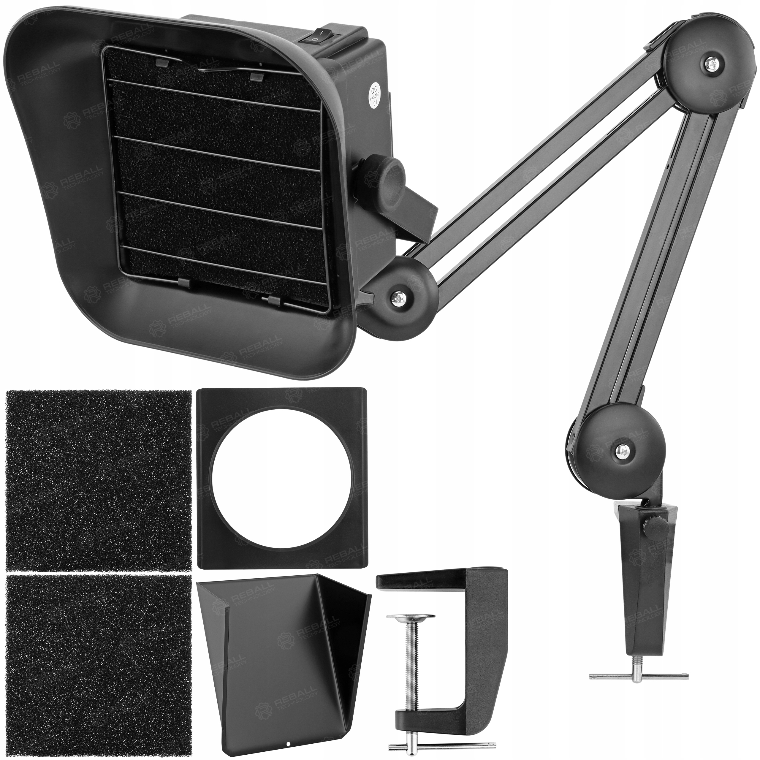 Pohlcovač Kouřových Výparů Odsávačka ZD-153A 2x Filtr 2x Adaptér