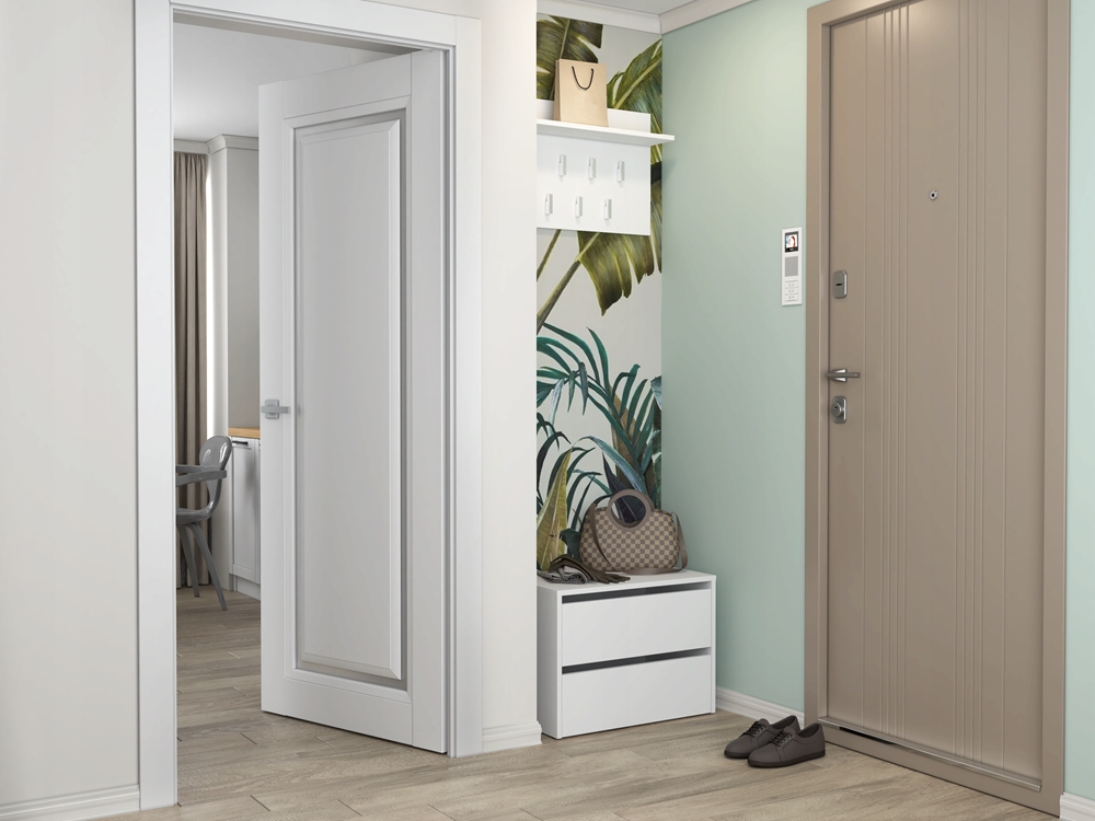 SZAFKA NA BUTY REGAŁ KOMODA SŁUPEK STOJAK NA OBUWIE BIEL MAT 60 cm Szerokość mebla 60 cm