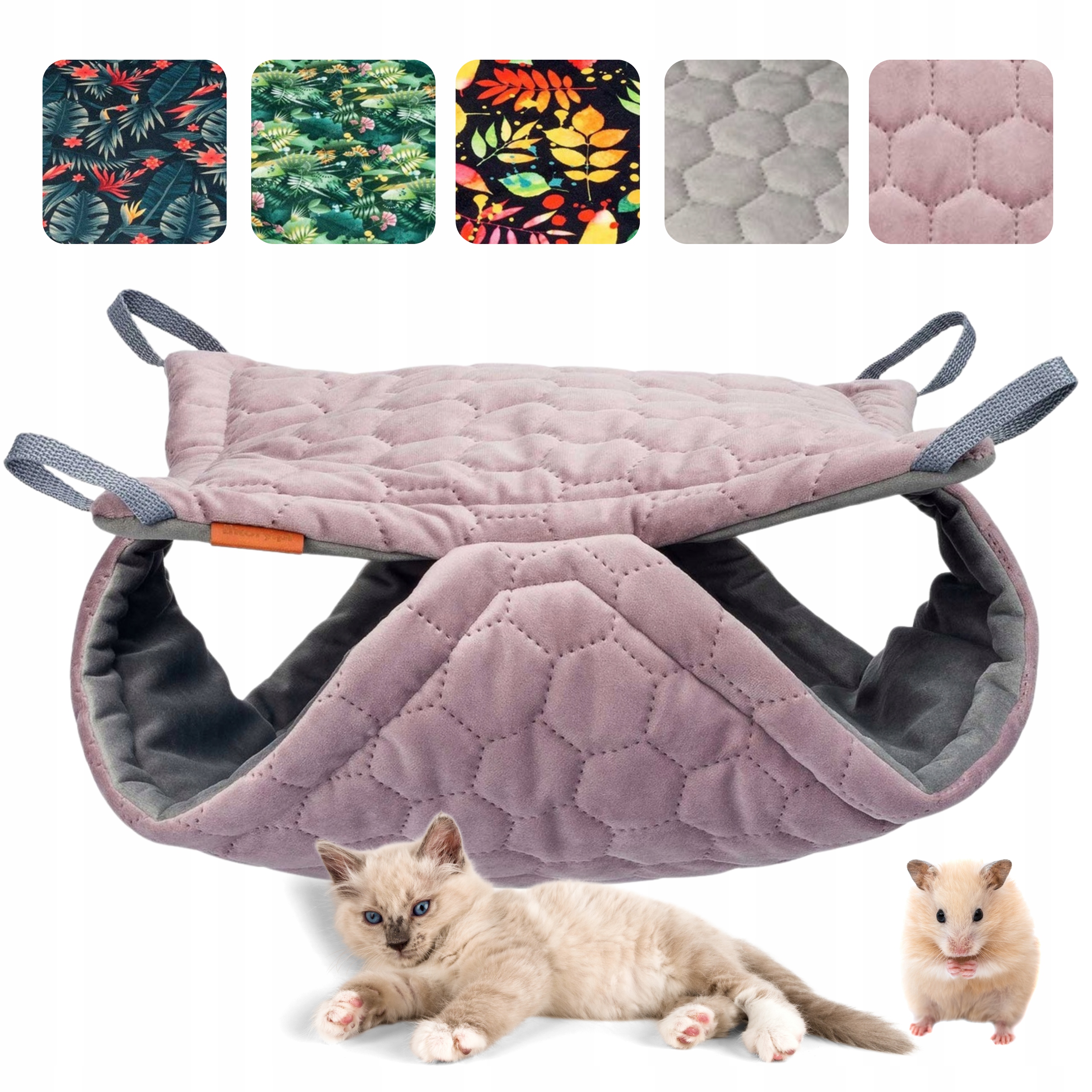 Levně Hamak pro Hlodavce Morče Krysa Křeček Pelíšek 40x40cm Výběr Barvy