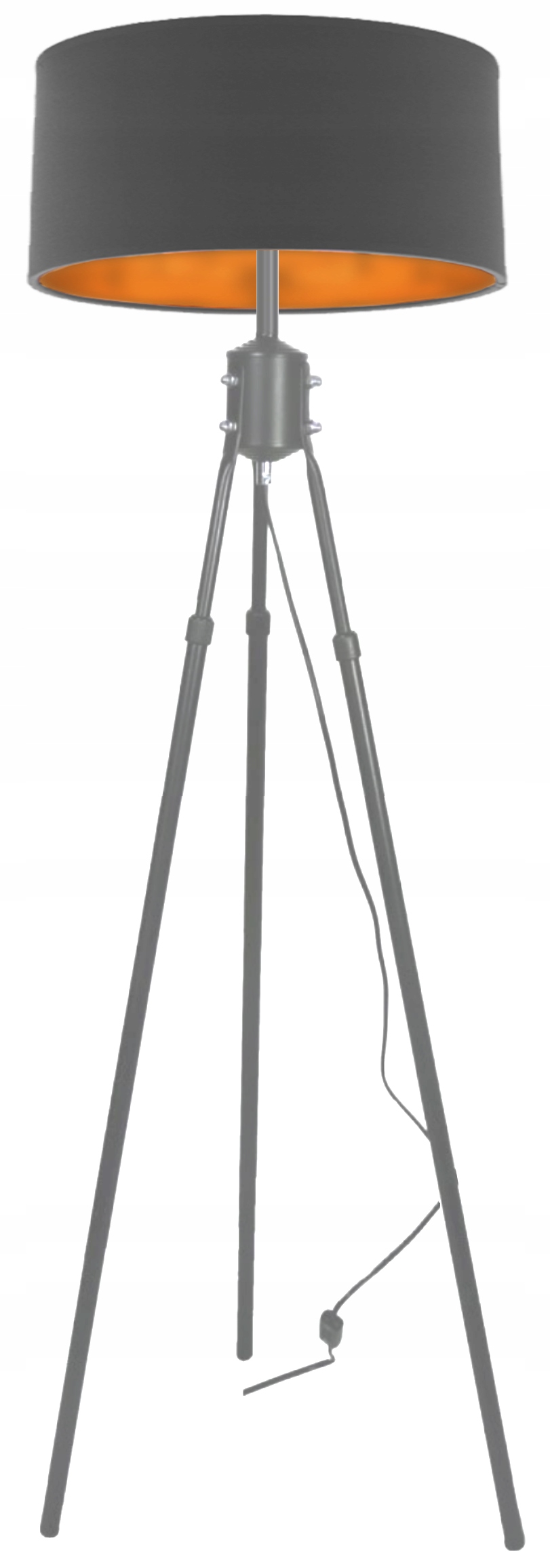 

Lampa Stojąca Podłogowa Nastrojowa Złoty Abażur