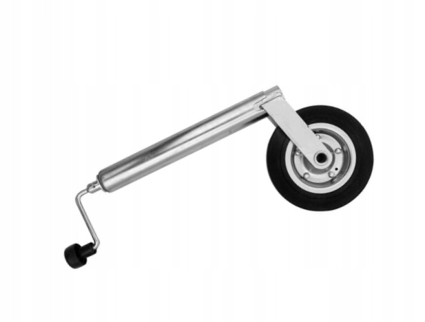 Podpěrné kolo fi48 kov-guma pro přívěs nebo odtahový vůz do 200 kg