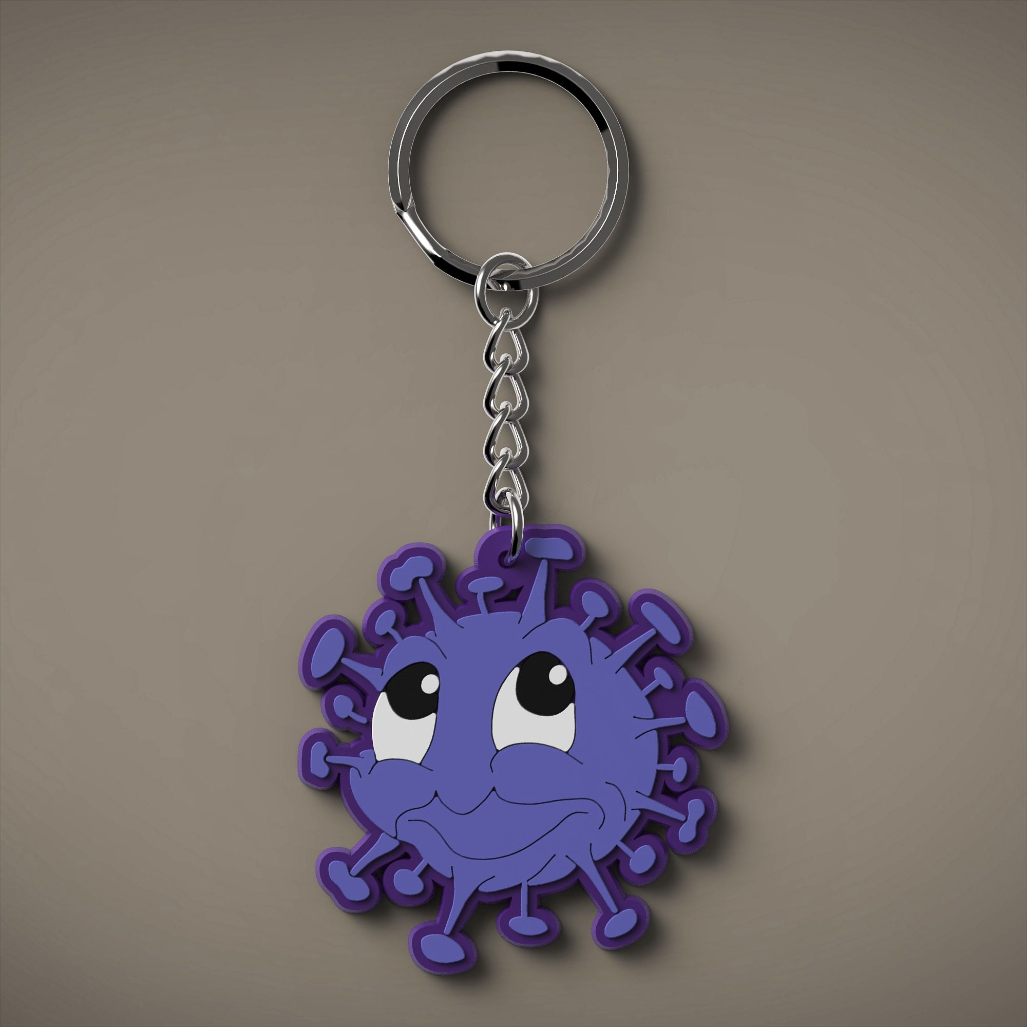 

Brelok Do Kluczy Virus Marzyciel, Wirus Fioletowy