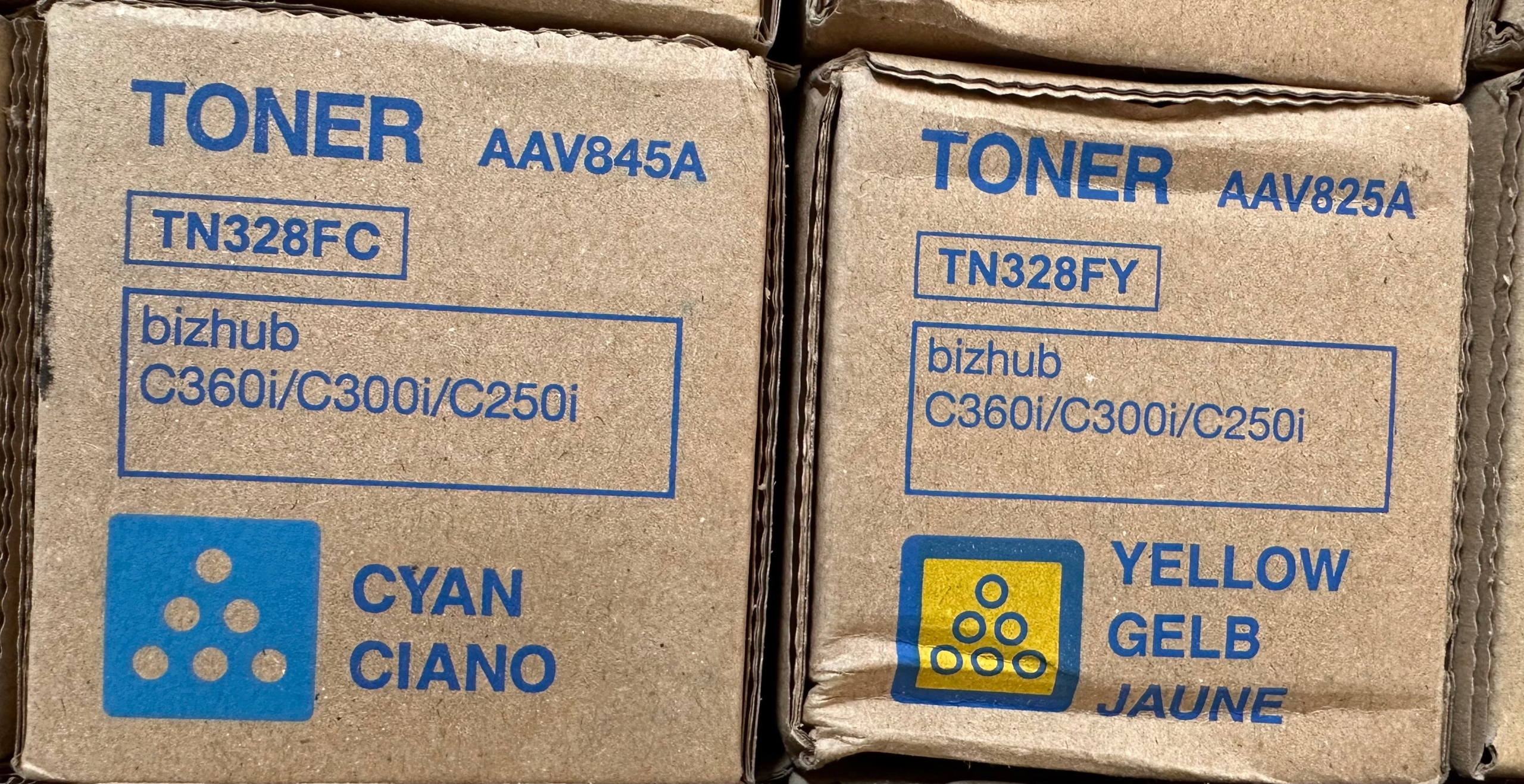 Toner Konica Minolta Tn 328 Cyan Originál AAV8450/AAV845A pre Bh C250i