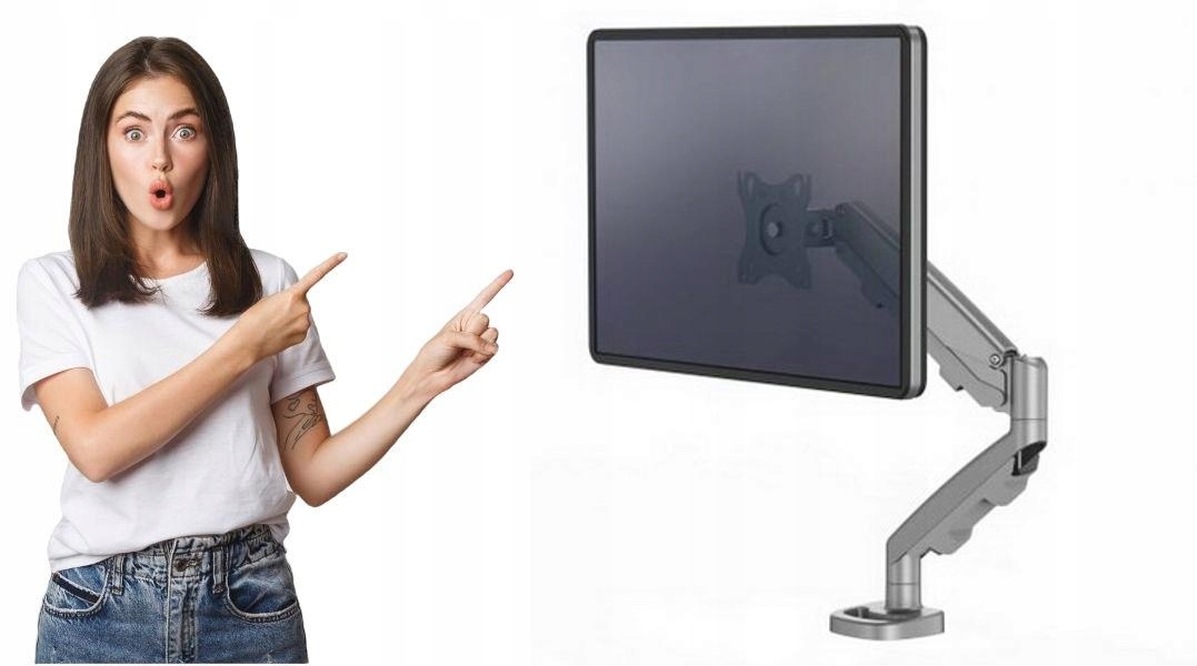 Ramię na 1 monitor Fellowes Eppa srebrne