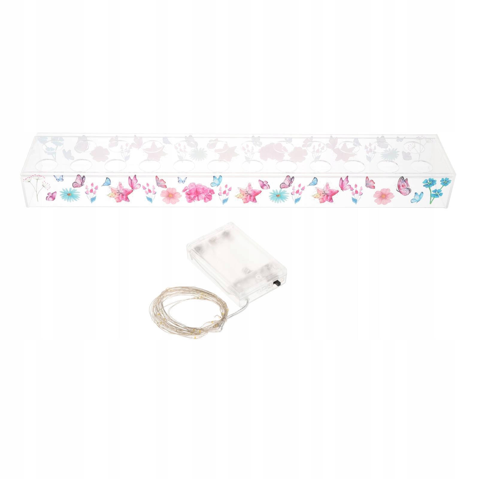 Wazon na kwiaty Akrylowy długi wazon 24 otwory ze Kolor biały