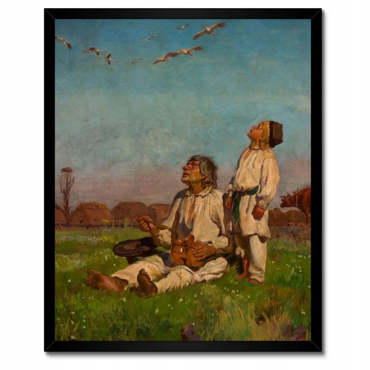Plakáty v rámu 40x50 Józef Chełmoński Čápi