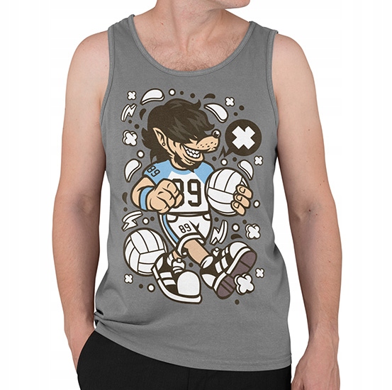 TANK TOP ANIMOWANE WOLF VOLLEY BALL PLAYER