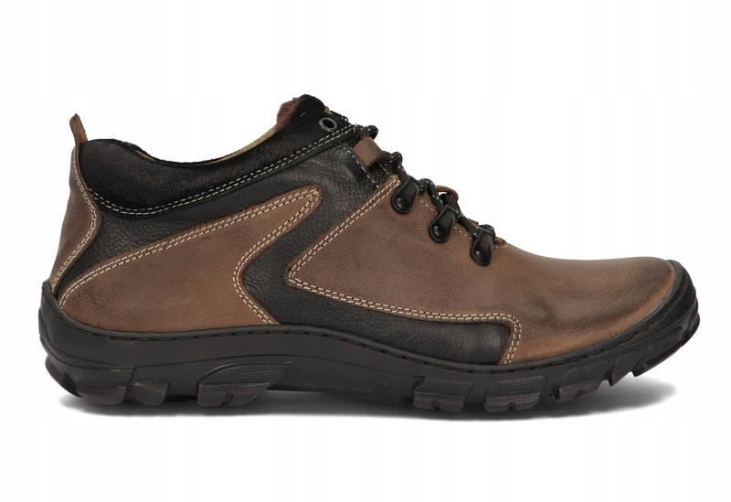 

Trekkingi Ocieplone Buty Męskie 905 Brązowy 47