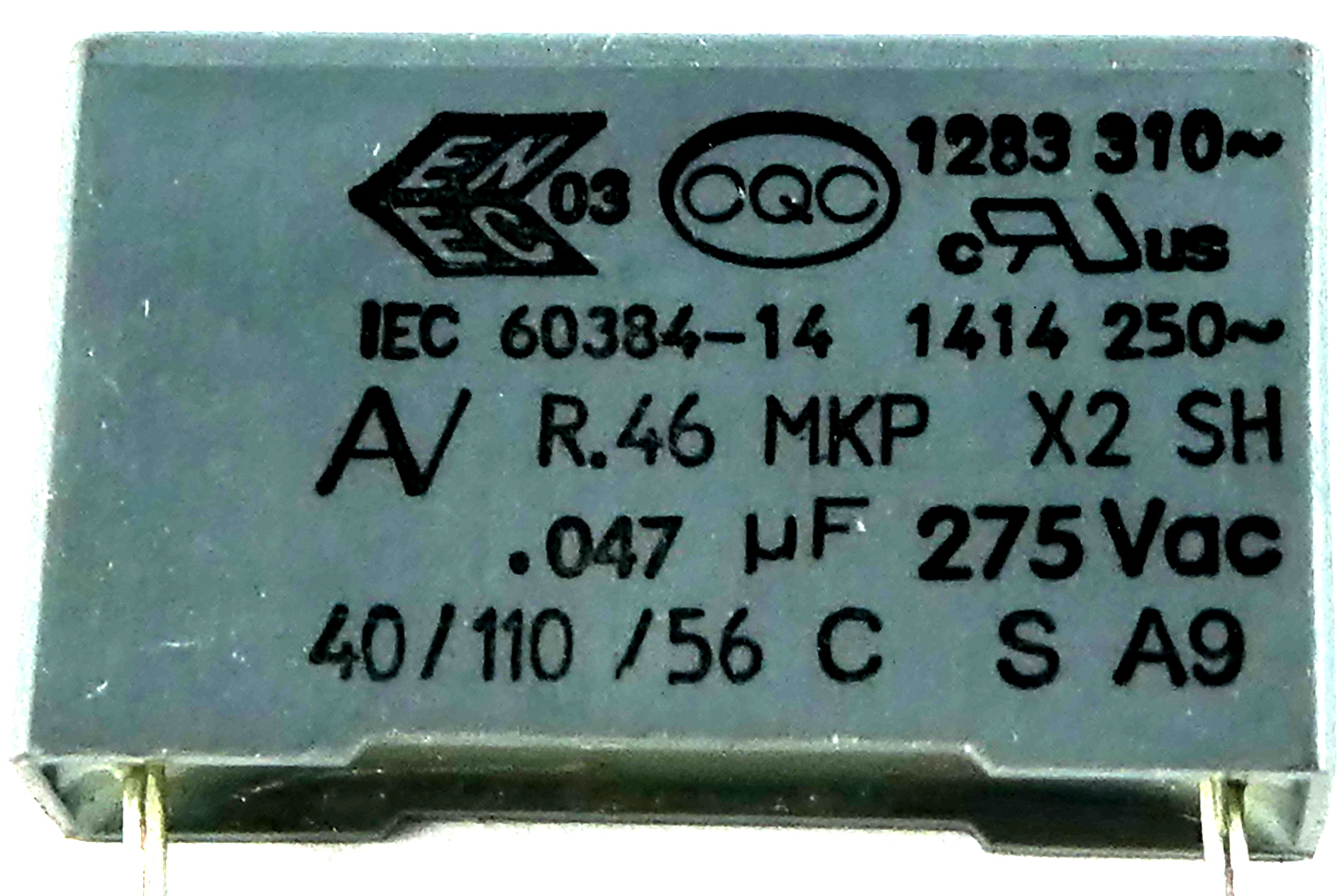 

Arcotronics 0,047uF 47nF 10% 275V Ac 100szt.