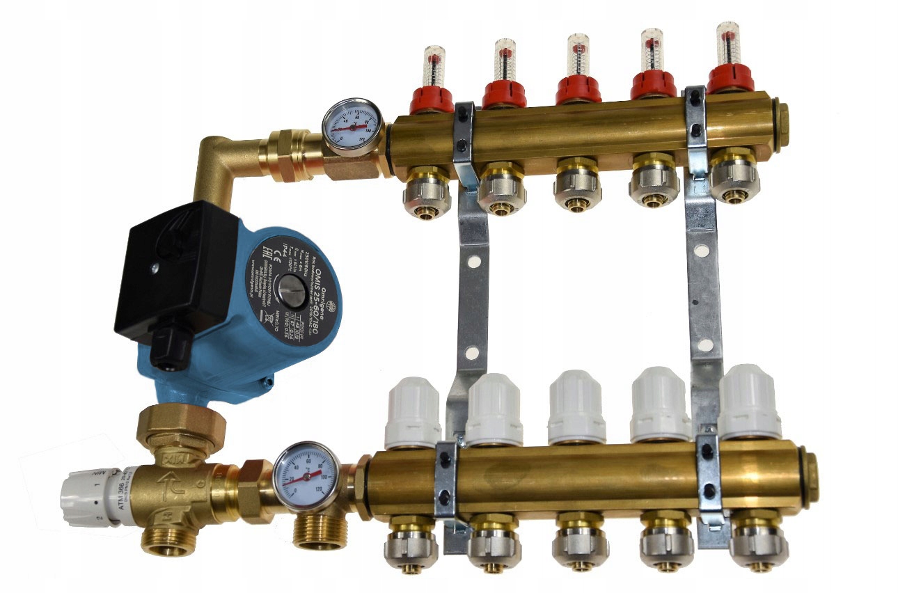 ROZDZIELACZ 11 SEKCJI DO PODŁOGÓWKI GRUPĄ POMPOWĄ