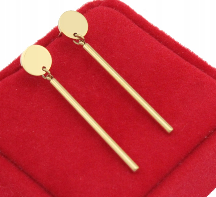 

Kolczyki Złote Pałki Kulki Stal Chirurgiczna