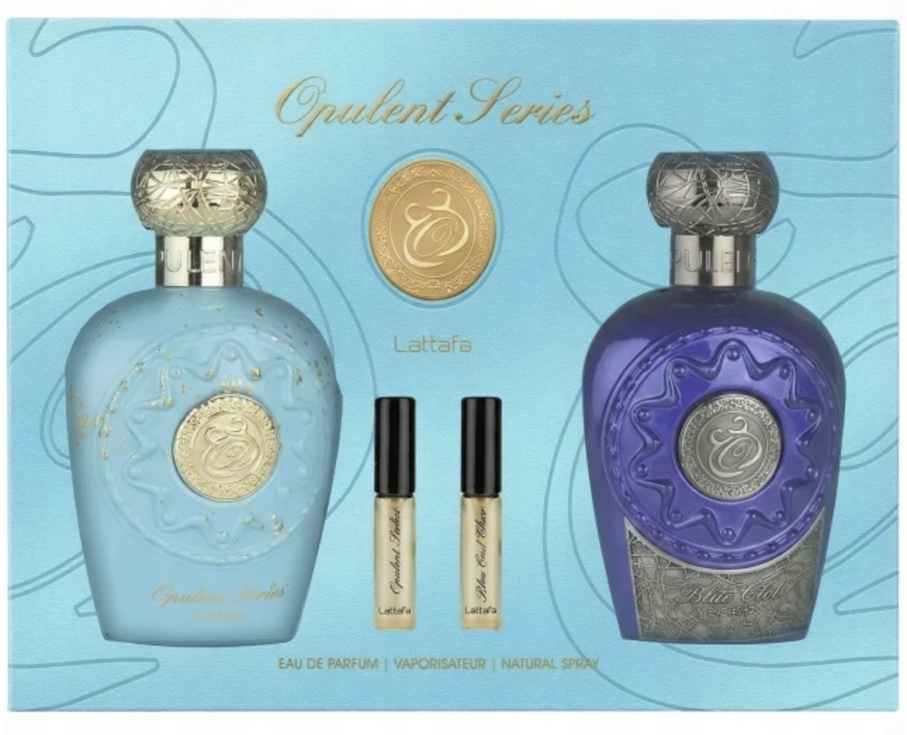 Lattafa Zestaw Opulent Dubai 100ml & Blue Oud Elixir 100ml