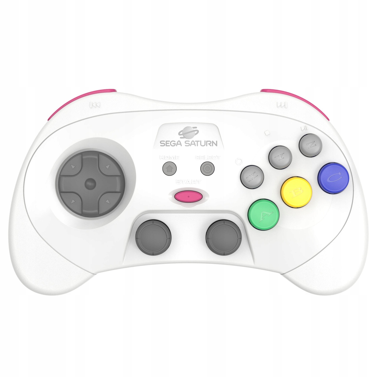 Retro-Bit Sega Saturn Pro Controller White