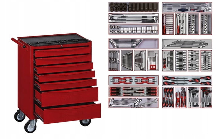 TENGTOOLS WÓZEK NARZĘDZIOWY TRUCK 332 ELEMENTÓW