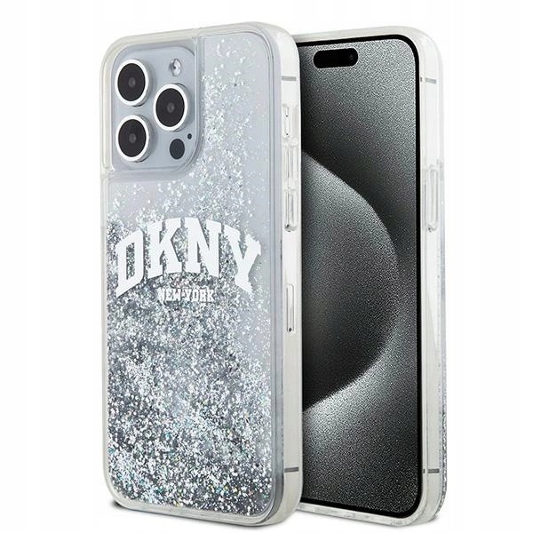 Dkny DKHCP15LLBNAET iPhone 15 Pro6.1 bílá/bílá hardcase Liquid Glitter Bi