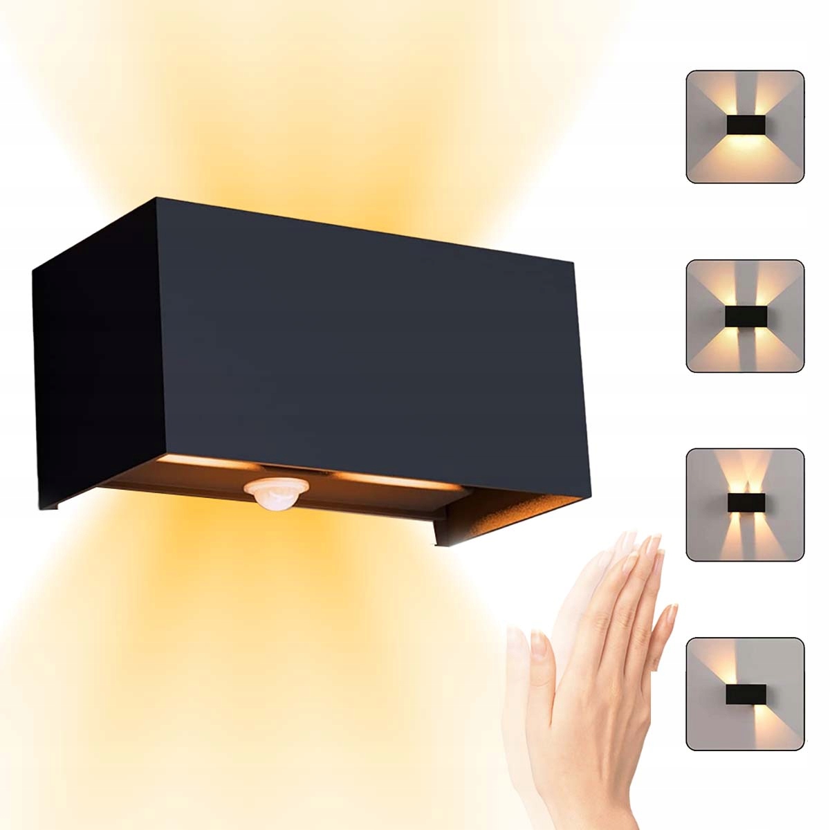 Lampa Ścienna Elewacyjna Zewnętrzny Kinkiet Led 20W IP65 Góra Dół