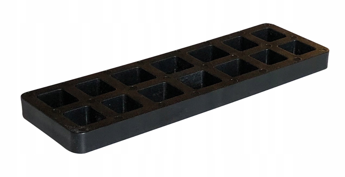 Montážní podložka pro vysoké zatížení 160 x 50 mm, tloušťka 10 mm, vzdálenost 4 tuny