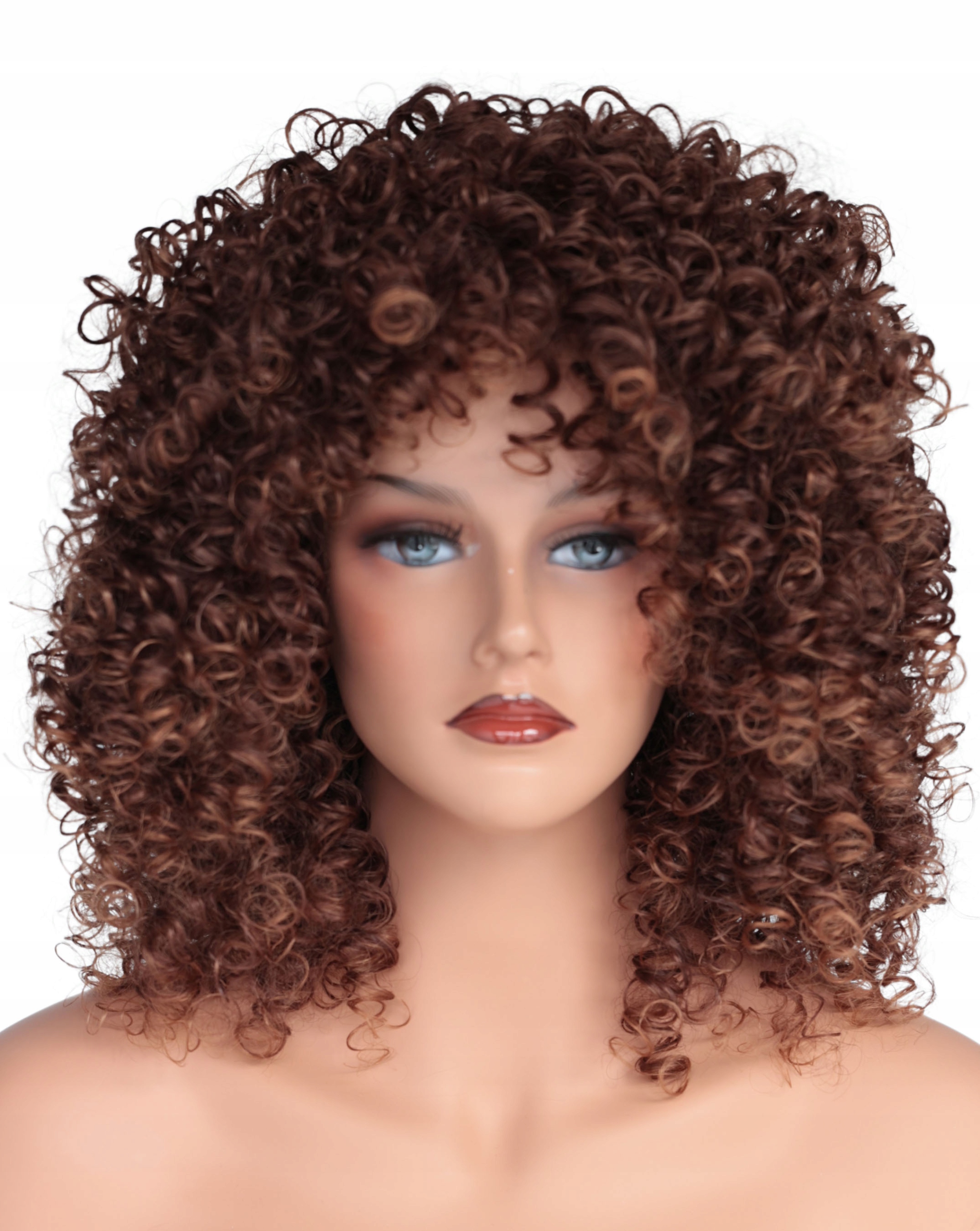 

Peruka syntetyczna Afroloki włosy kręcone Afro