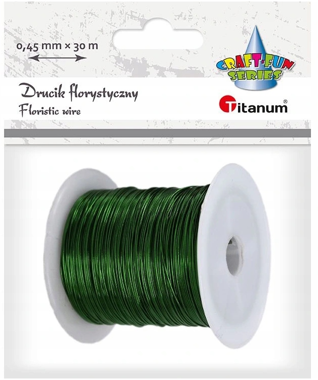 

Drucik florystyczny zielony 0,45 mm 30 m Titanum