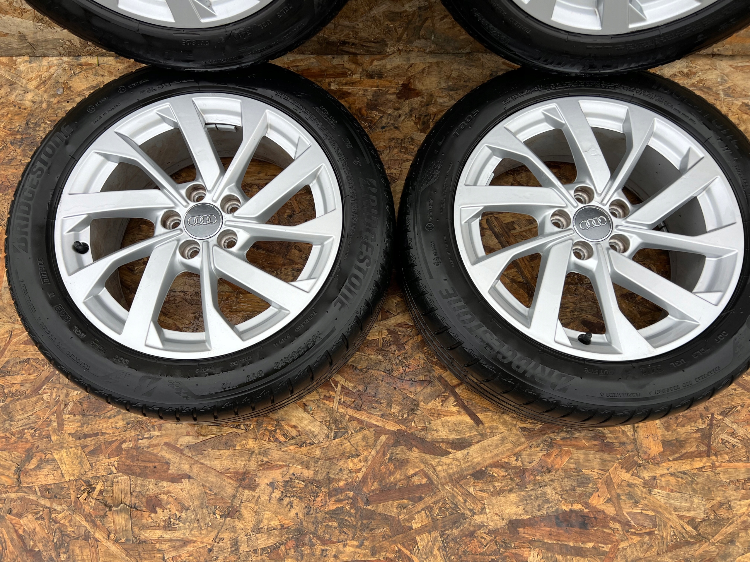 wheels discs AUDI A1 82A BRIDGESTONE 6.5Jx16 ET40 195/55 R16