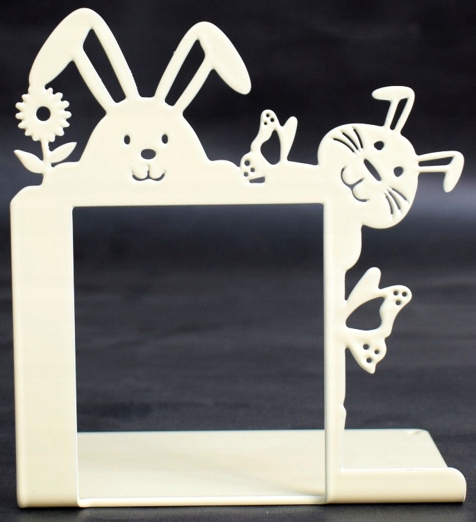 Podpórka do książek Wielkanocna Metalowa Kremowa Kolor inny kolor