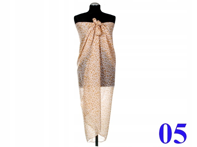 CHUSTA PLAŻOWA PRZEWIEWNE PAREO DROBNE KWIATY - 05 Marka Inna marka