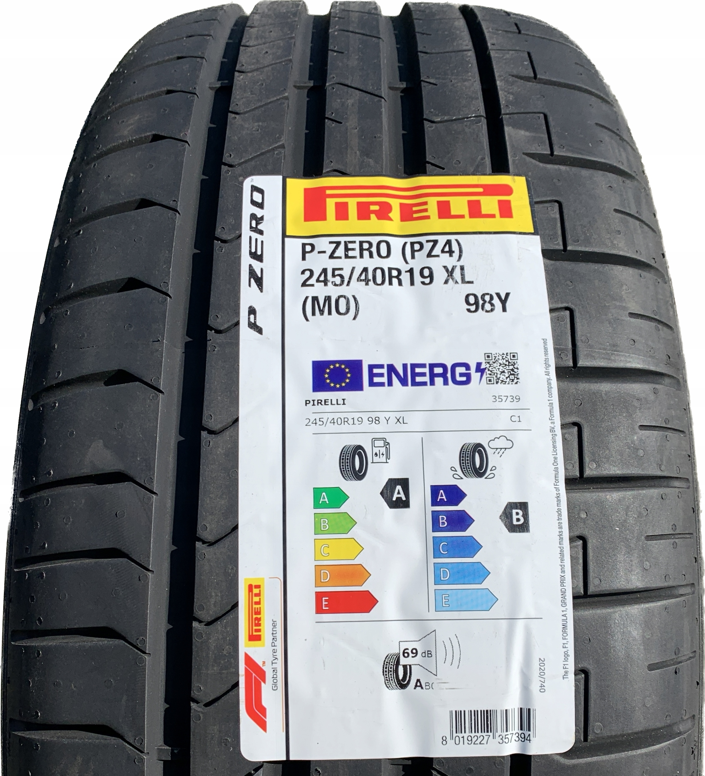 

2x Pirelli P Zero 245/40/19 245/40R19 R19 Lato