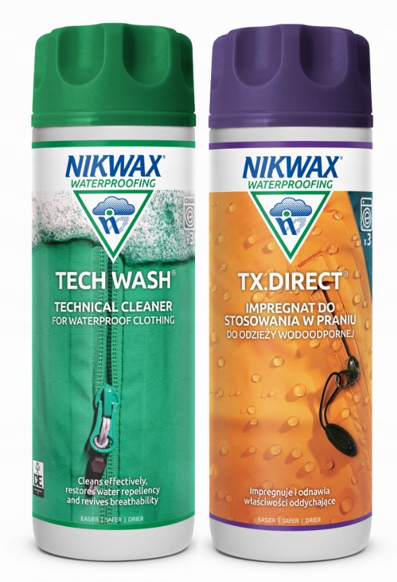 Nikwax ZESTAW TWIN Tech Wash 300ml + TX.Direct Wash-In 300ml