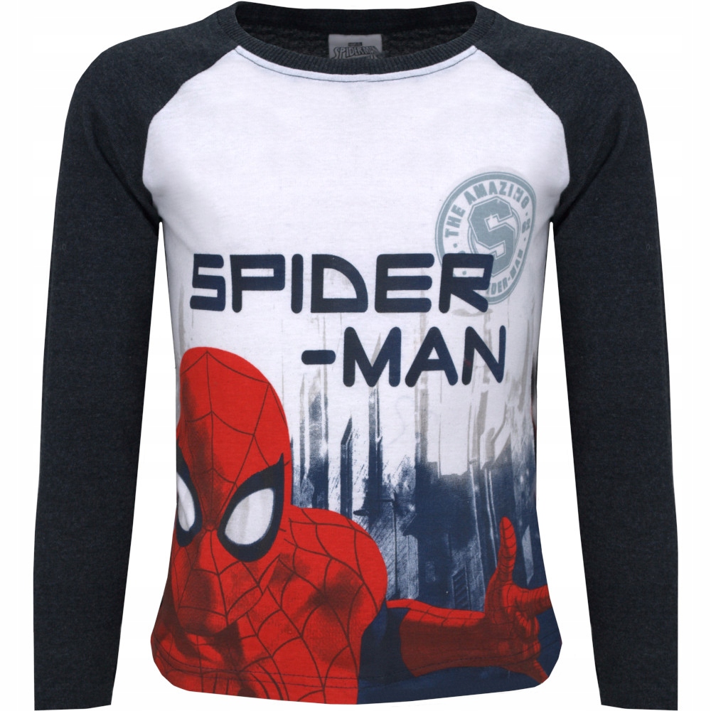 

Bluzka Spiderman ciemny szary melange 134