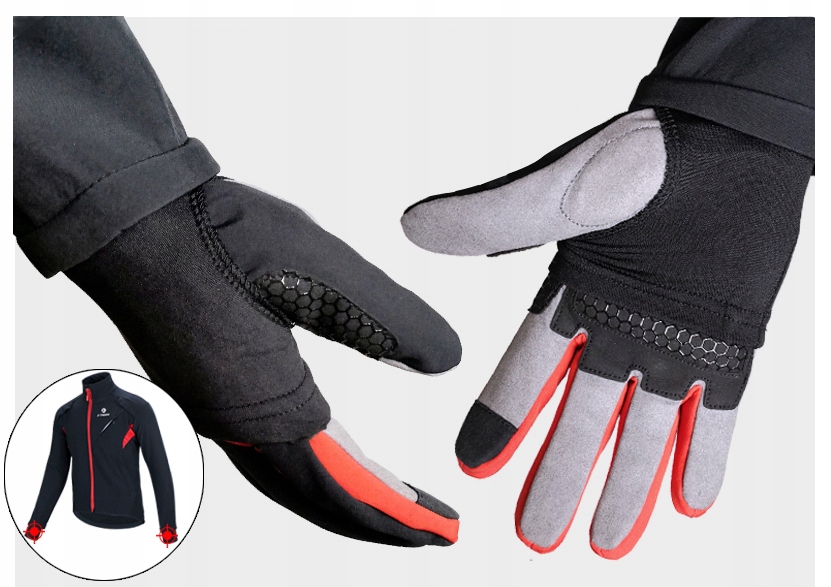 Ciepła Kurtka Windproof Rower Męska X-Tiger Polarowe Wnętrze Zimne Dni XXL Płeć produkt uniseks