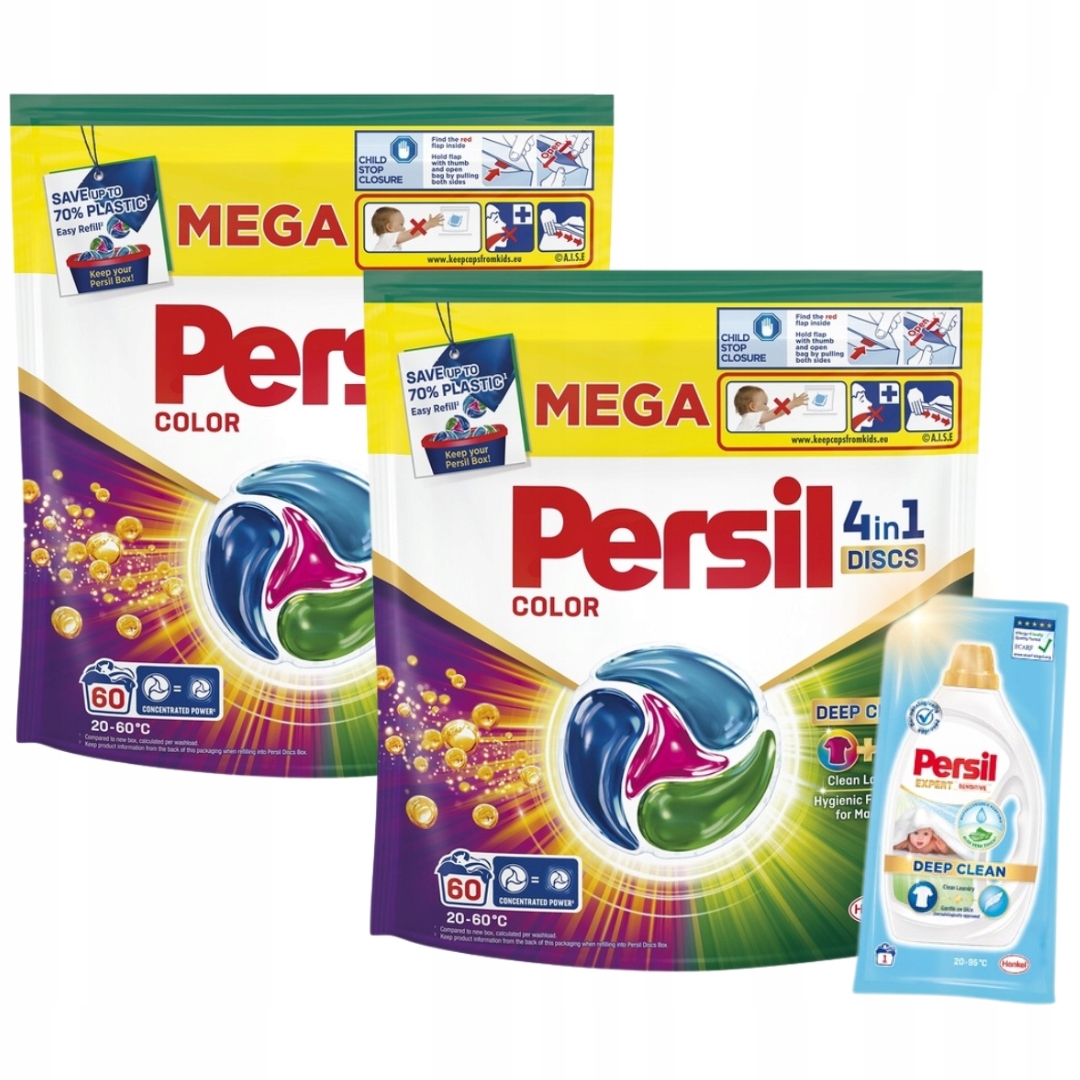 Persil Discs Color Kapsle na praní 4v1 60 ks x2
