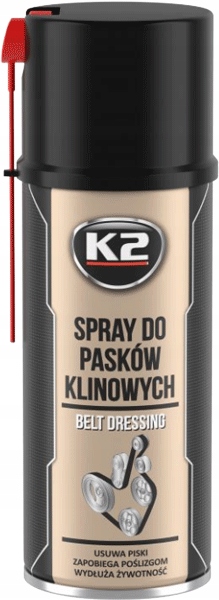 

K2 Belt Dressing na piszczące paski klinowe 400ml