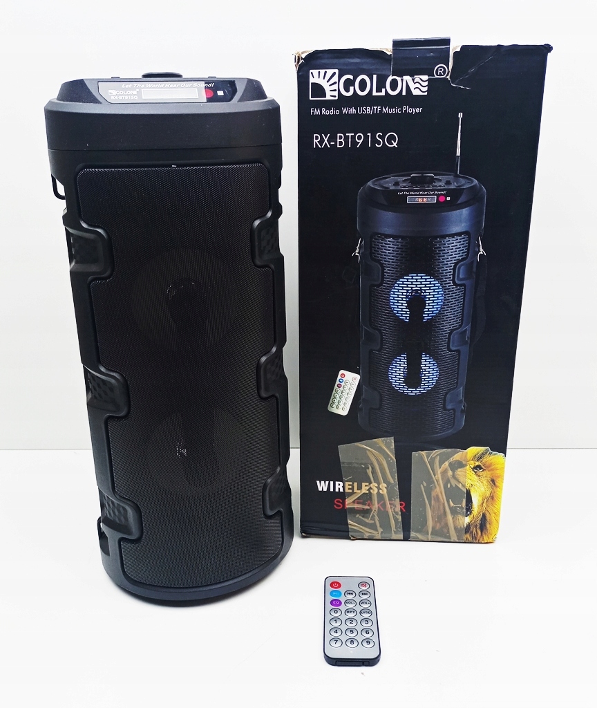 Głośnik Kolumna Solarna Bluetooth Bezprzewodowy Golon RX-BT91SQ