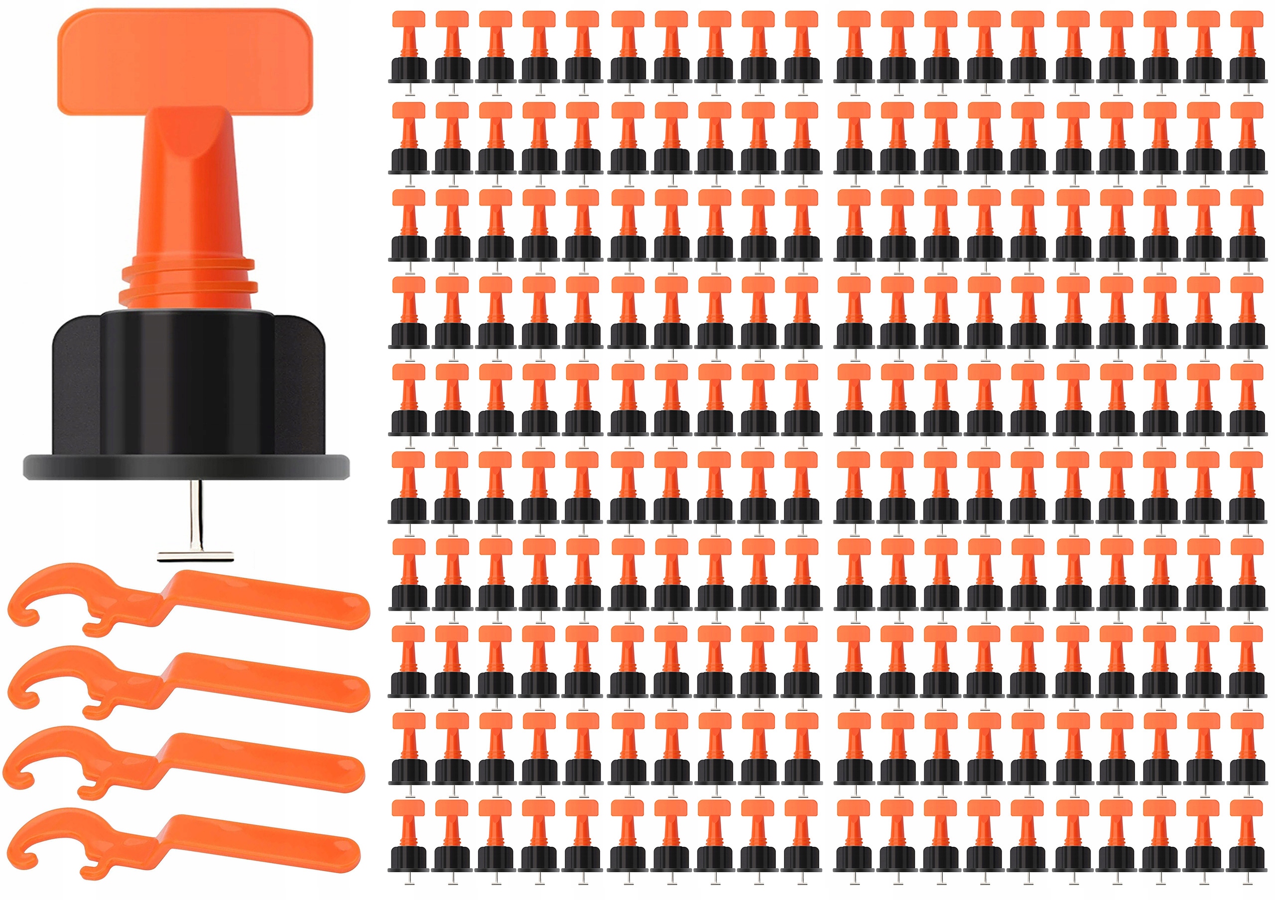 

System Poziomowania Płytek Kliny Klipsy Uchwyt 200