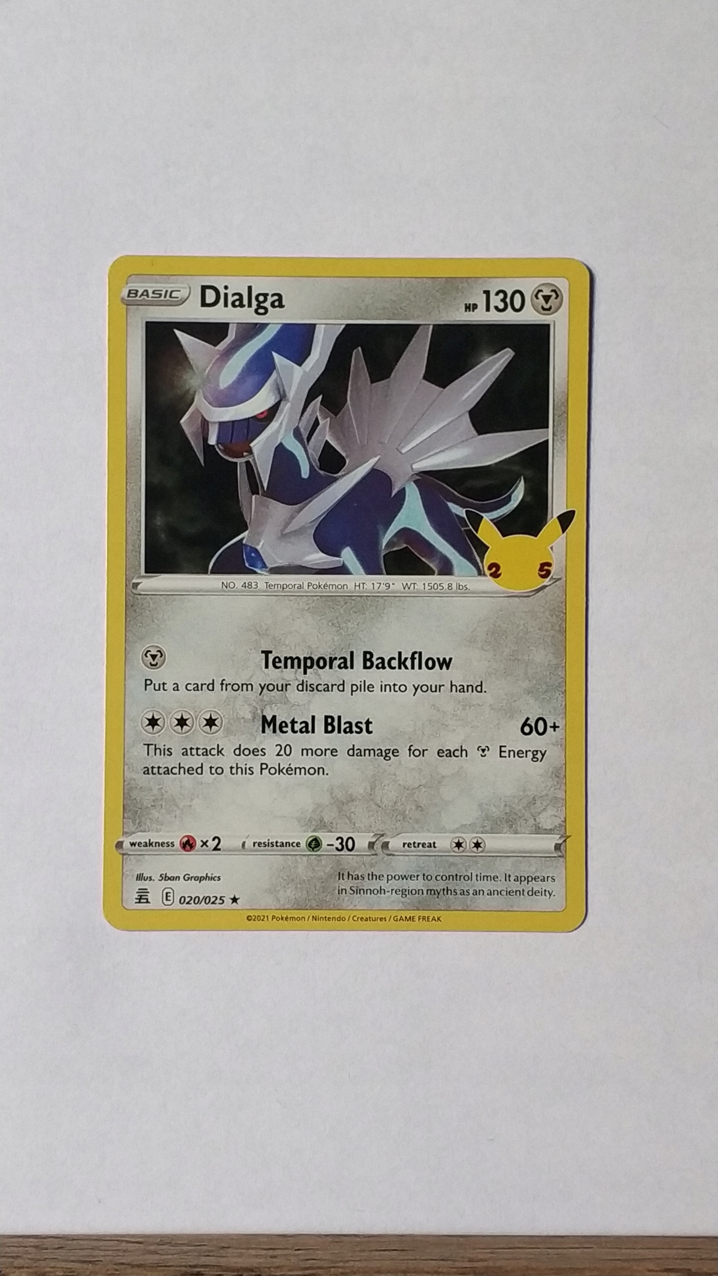 Dialga - 20/25 - Holo Rare - Celebrations