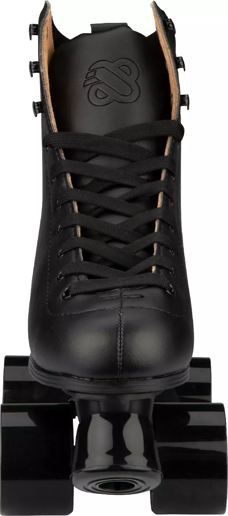 Wrotki damskie skórzane figurowe czarne klasyczne NIJDAM 40 Kolor Czarny