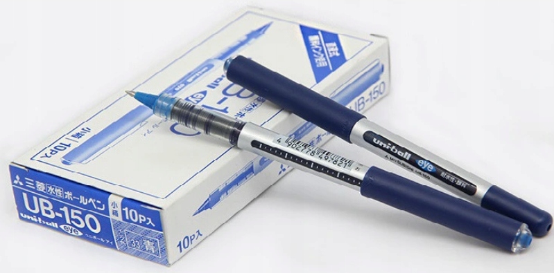 

Uni Długopis Pióro Kulkowe UB-150 Niebieski, 2 Szt