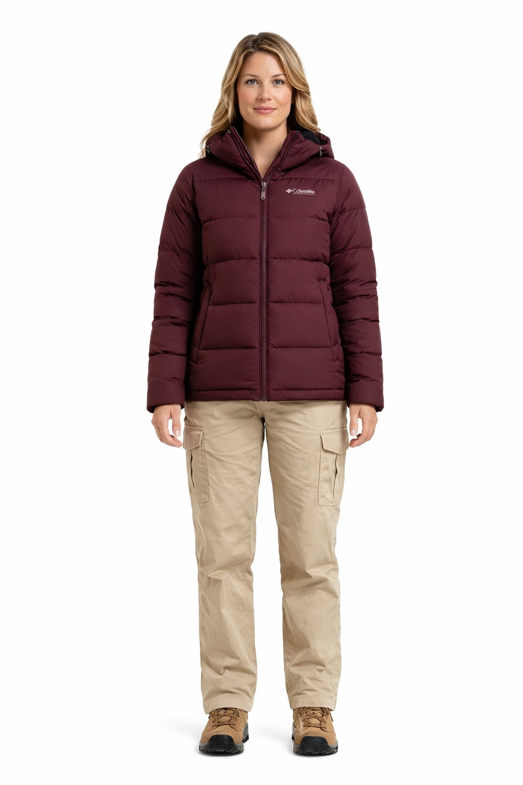 Columbia Bordó Dámská Bunda Pro Každodenní Nošení S I2B