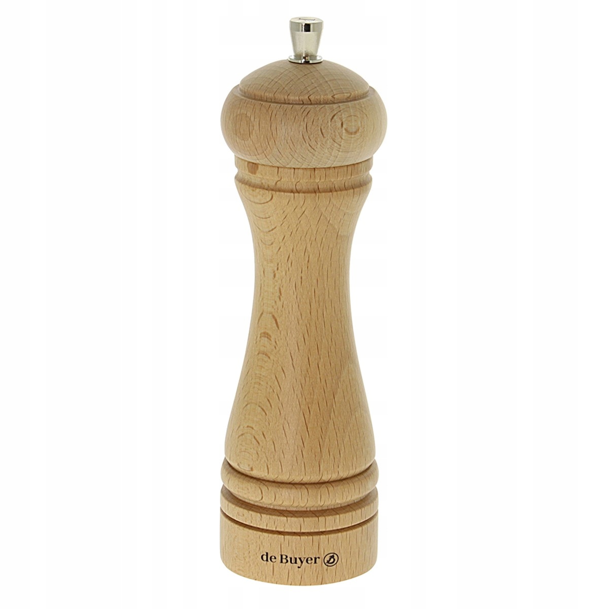 de Buyer Java mlýnek na sůl 18 cm, bukové dřevo, nerezová ocel