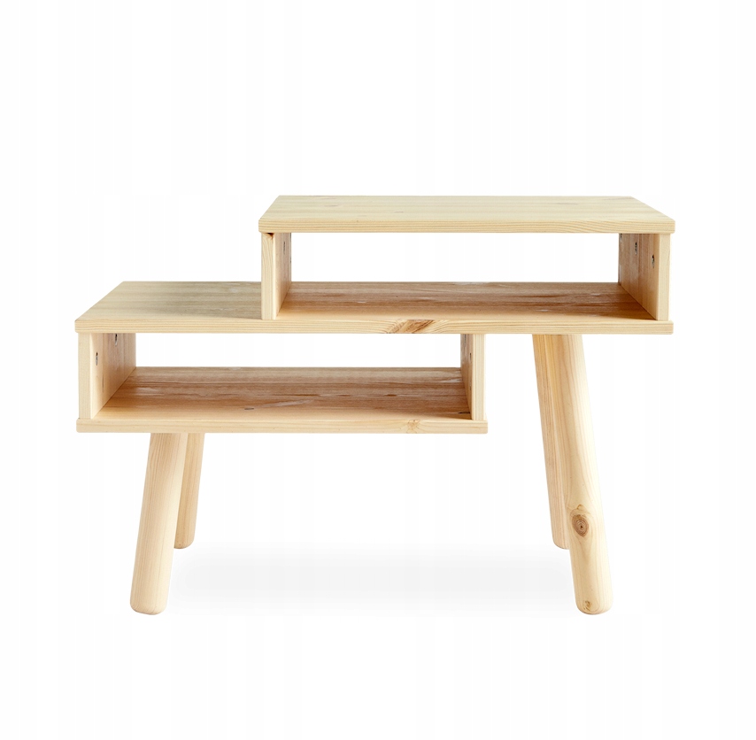 Stolík z borovicového dreva v prírodnej farbe Karup