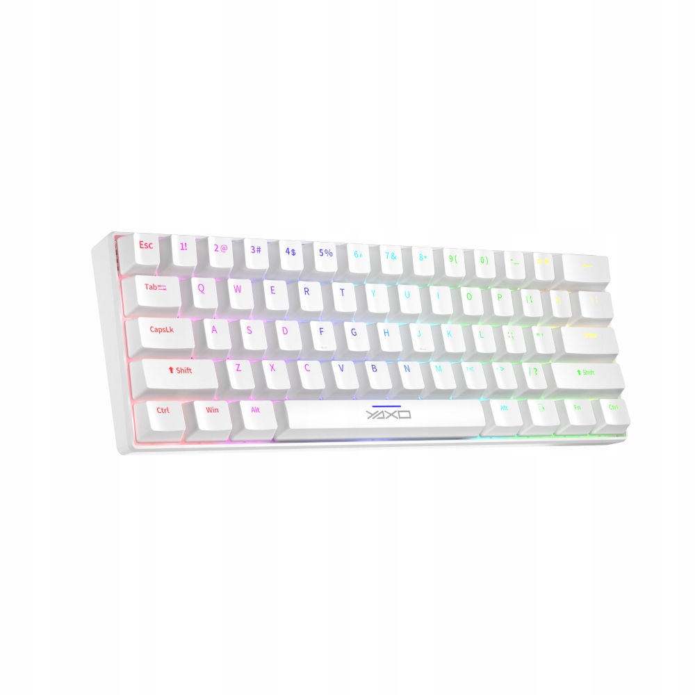 Yaxo Klawiatura mechaniczna 61 klawiszy Nuxlak Alpine White, Yaxo, Yax-ga-k