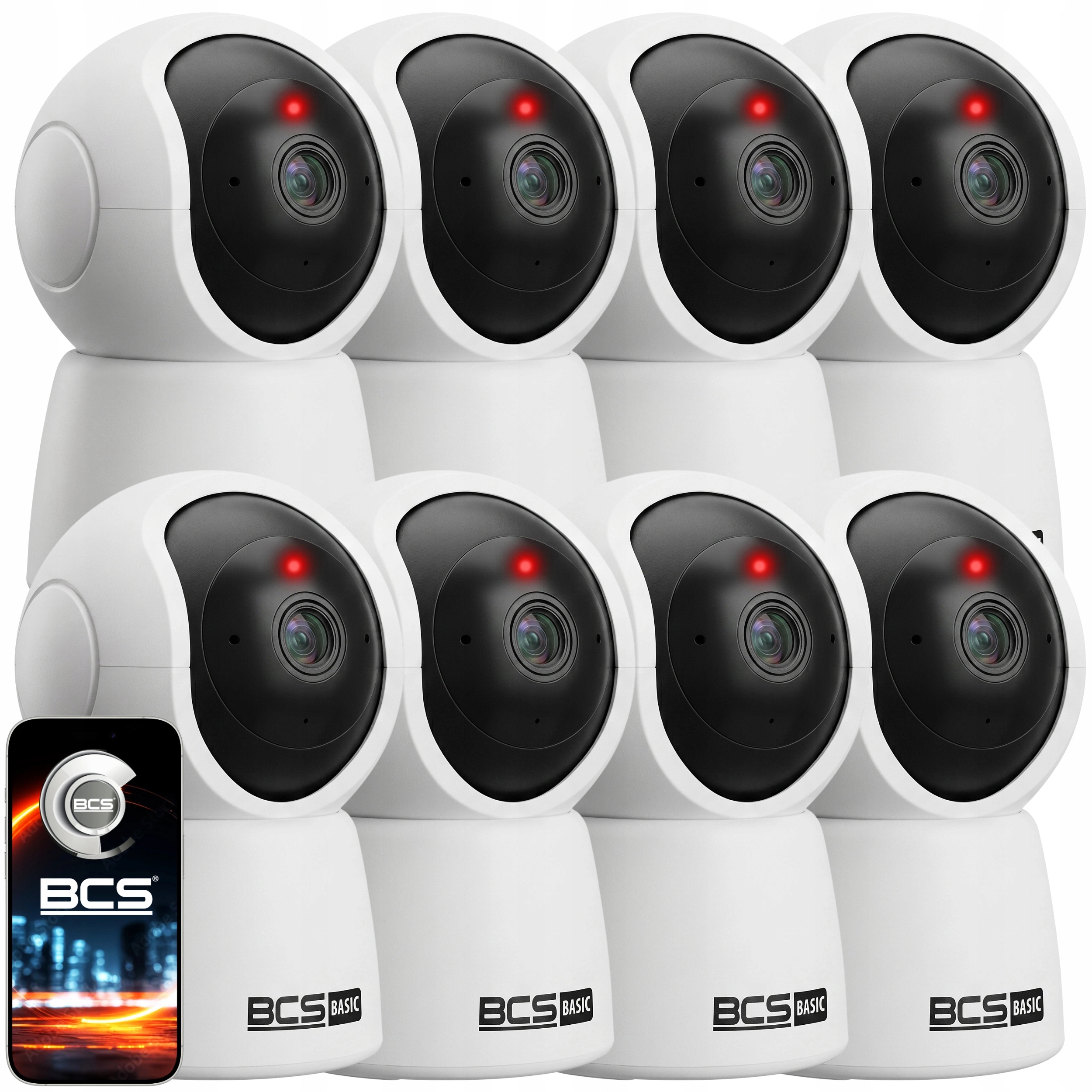 Kamera 8x Bcs-b-pthome Niania Detekcja Ruchu IR10M Gniazdo Sd Apka Głośnik