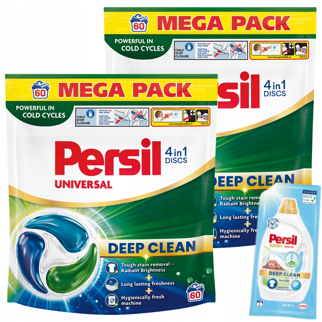 Persil Discs Regular Kapsle na praní 4v1 60 ks x2 Dárek