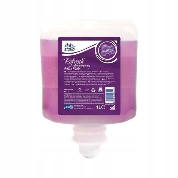 Mýdlo tekuté Deb Relax Foam, Aromaterapy, pěnové, 1L