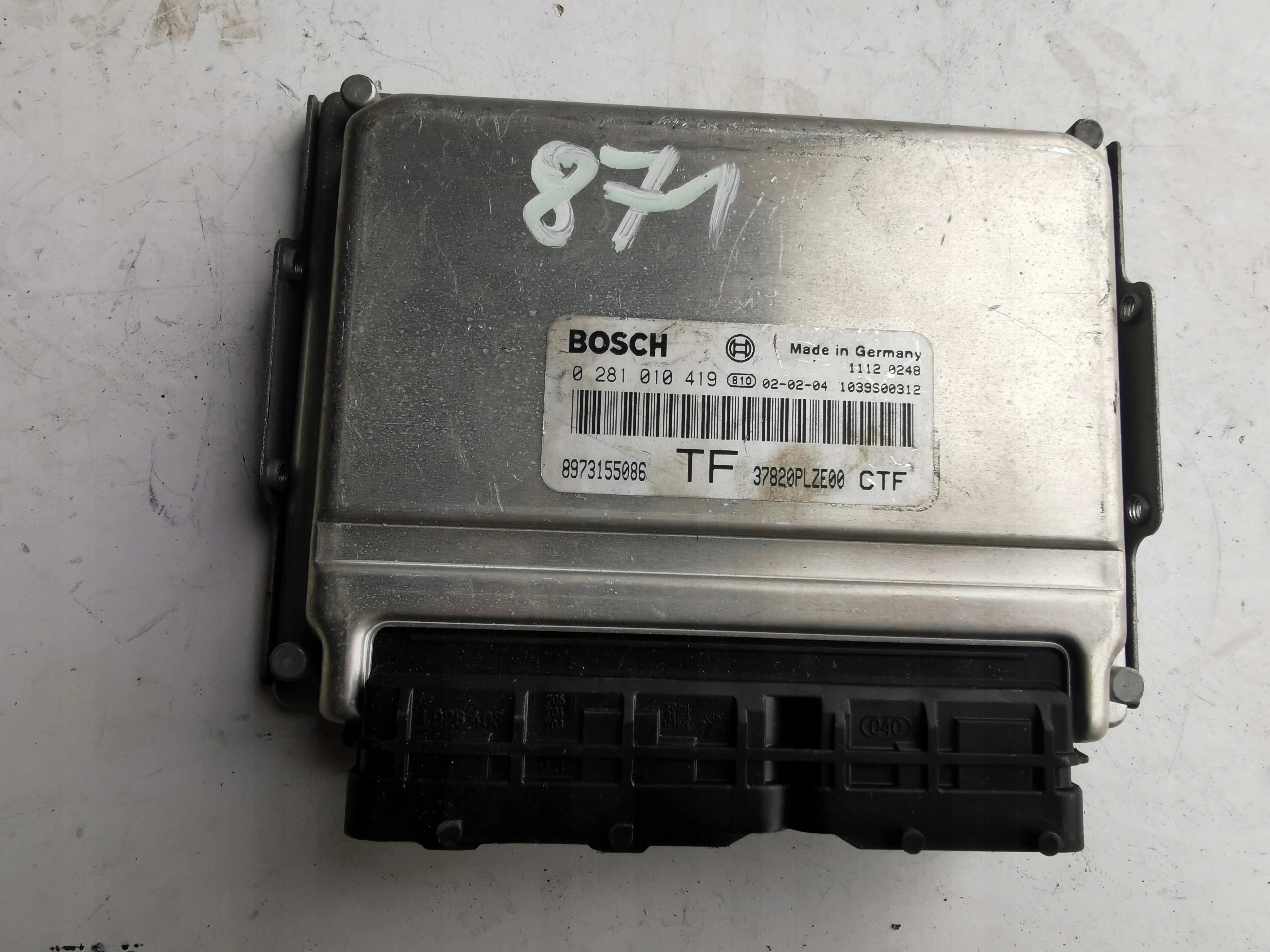 HONDA CIVIC 1.7CTDI 0281010419 8973155086 computer