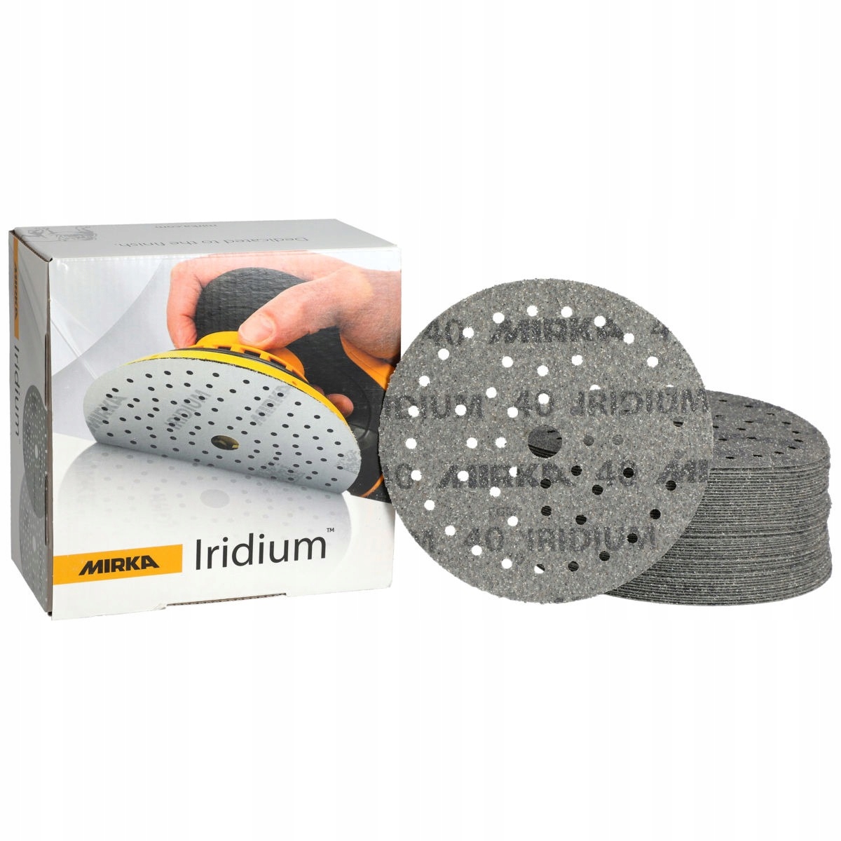 Krążek Ceramiczny 150mm Iridium 50H P40 Multifit Rzep Mirka 5 sztuk